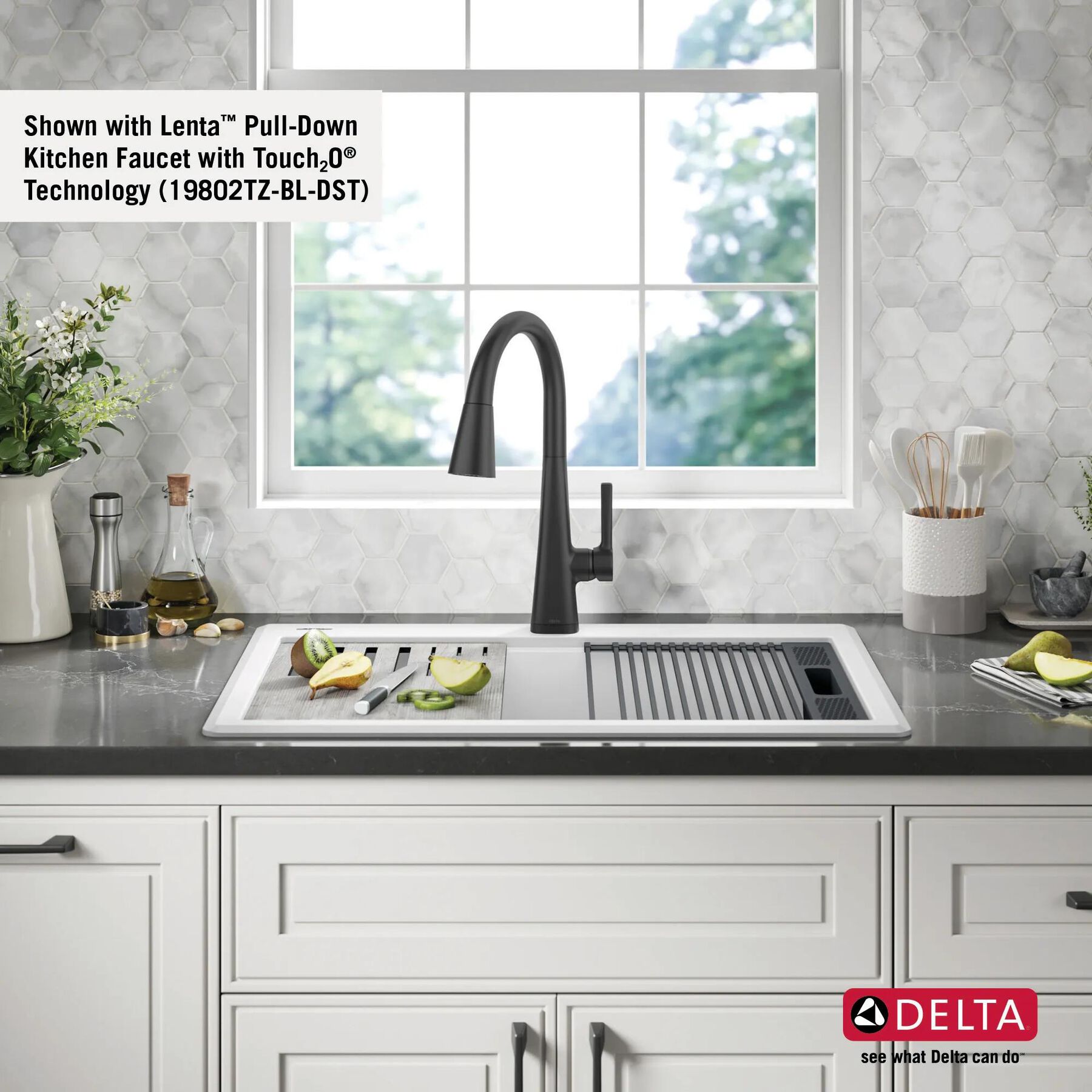 30&rdquo; Granite Composite Workstation Kitchen Sink Drop-In Top Mount Single Bowl with WorkFlow&trade; Ledge and Accessories in White
